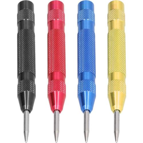 Automatic Center Punch Steel Removable Tip Positioner Adjustable Force Center Hole Punch Tool