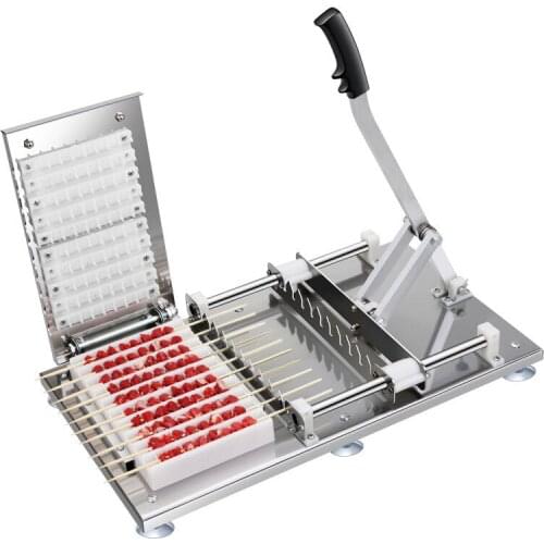 BBQ Mutton Meat Skewer String Machine 10pcs/time Kebab Wearing Meat Machine