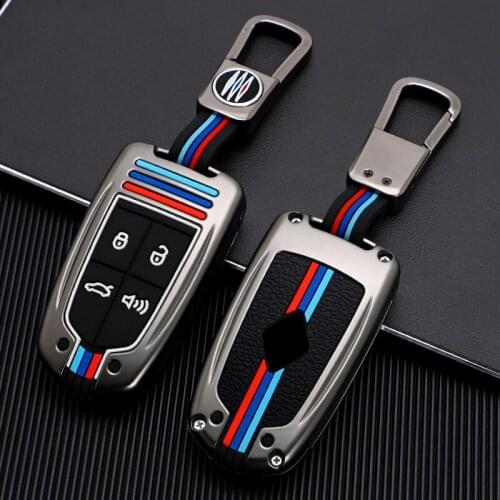 Zinc Alloy Car Key Case For Borgward BX5 BX7 2017 2018 Smart Remote Control Fob Shell Cover Keychain Protector Bag Accessory