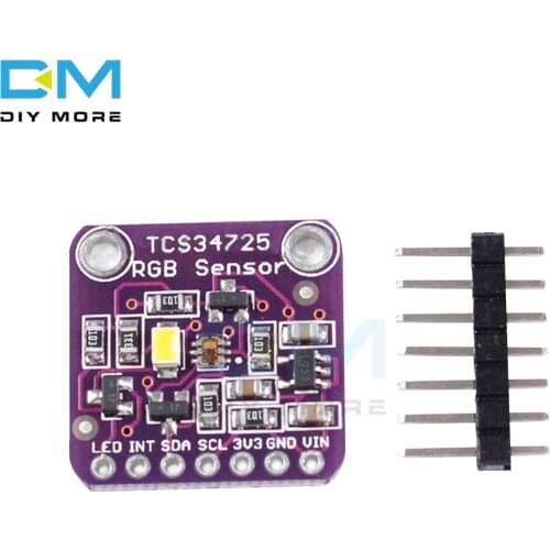 Digital RGB Color Sensor IR Filter White LED TCS34725 Module For Arduino UNO R3 Diy Electronic PCB Board Fluid and Gas Analysis