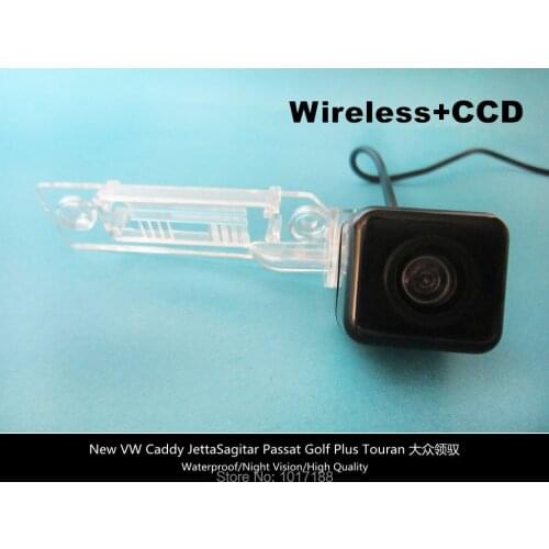 HD!!car camera Wireless Car Rear View Camera CCD Chip For New Volkswagen Caddy Jetta Sagitar Passat Golf Plus Touran