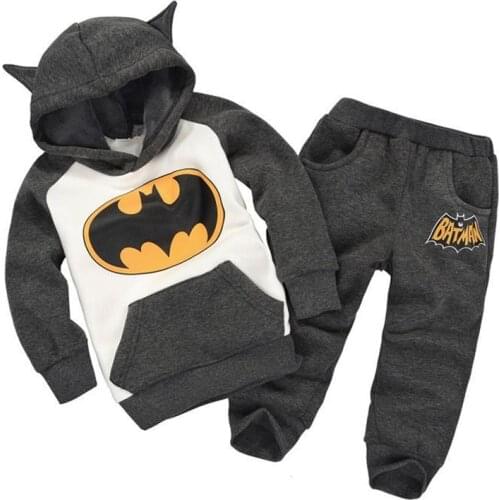 Children Clothes Cotton Baby Girls Boys Clothing Suits Spring Autumn 2 Pcs Thicken Children Suit Hoodie Pants Boys Outdoor Sets