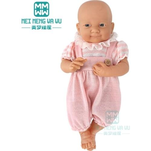 Doll clothes for 43cm toy new born doll accessories babay Jumpsuit hat shoes
