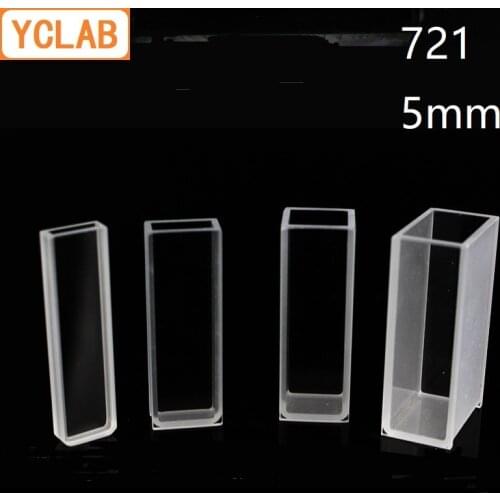 YCLAB 5mm Cuvette 721 Glass Cell Colorimeter Laboratory Chemistry Equipment