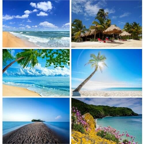 Summer Tropical Sea Seaside Ocean Backdrop Beach Party Wave Natural Scene Vinyl Photography Background Photo Studio 210519MP-6
