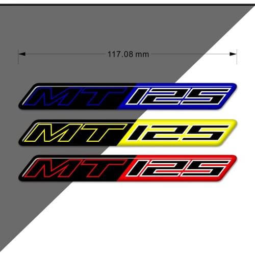 For Yamaha MT125 MT-125 MT - 125 Stickers Tank Pad Protector Decal Emblem Badge Logo Side Fairing Symbol Protection Motorcycle