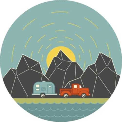 Natural outdoor travel pin