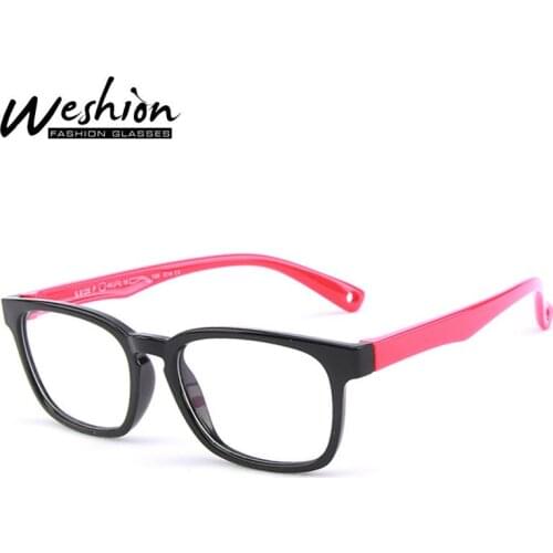 Sqaure Glasses Kids Blue Light Flexible Optical Frame Vintage Prescription Eyeglasses Anti Reflective TR90 Boy Girl Glasses UV4