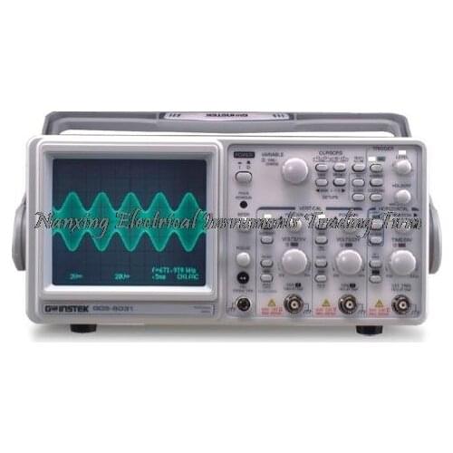 Fast arrival Gwinstek GOS-6031 30MHz, 2-Channel, Readout Analog Oscilloscope with Cursor Measurement and Frequency Counter