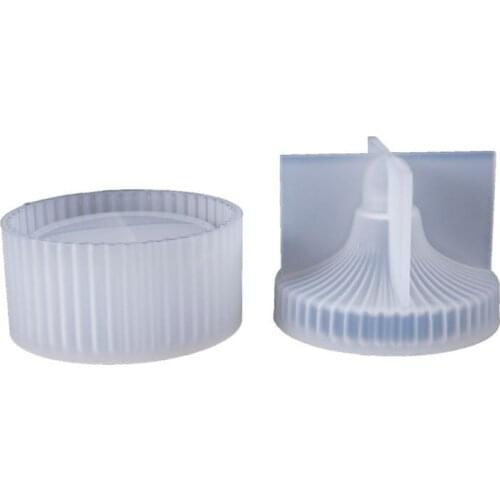 Silicone Mold DIY Crystal Epoxy Molds Round Stripe Jewelry Storage Box Making