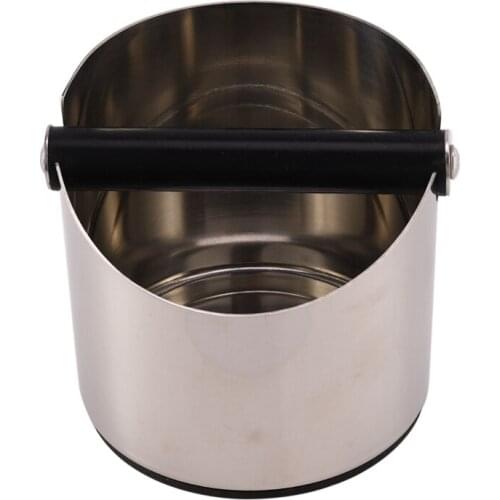 Stainless Coffee Tamper Knock Box Deep Bent Design Coffee Slag Isn'T Splash Manual Coffee Grinder Coffee Accessories