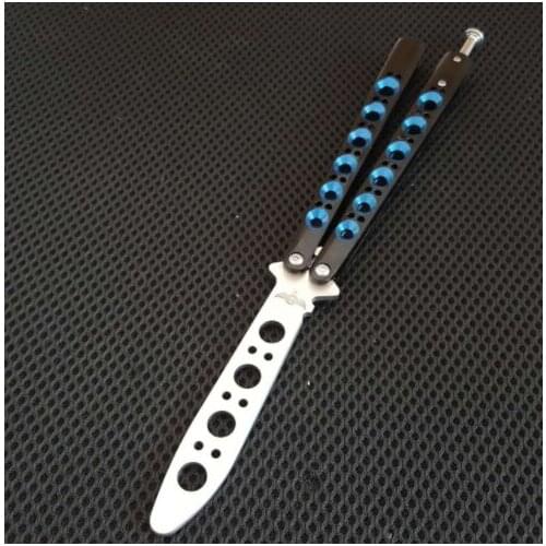 THEONE Butterfly Trainer Knife BM40 440C Blade steel Handle Jilt Not Sharp Camping Hunting Edc Folding Pocket Knife gift knives