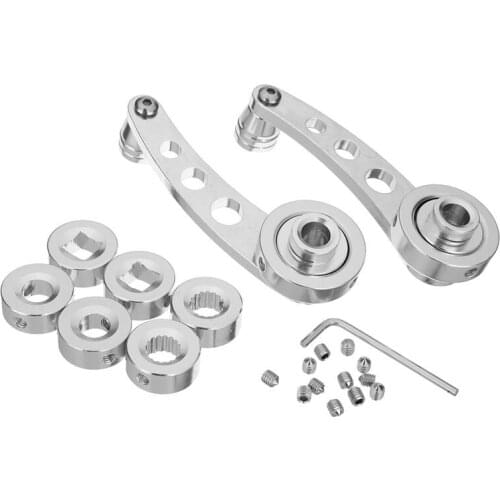 Universal Car Window Winder Crank Handles Knob Replacement Kit Black Red Purple Silver 1 Set