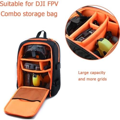 Electronic Equipment Protective Pack Case Waterproof Drone Backpack for DJI FPV Combo Travel Carrying Storage Shoulder Bag