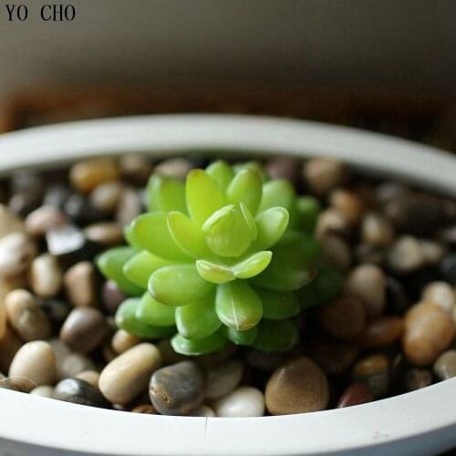 Green Artificial succulents Lotus plastic Plants Grass Artificial Plant e Fake Flower Arrangement Garden Decor Home Office
