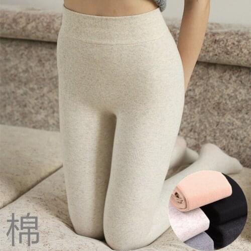 Winter Cotton Cashmere Tights Women Autumn Winter Warm Tights Full Foot Female Thick Pure Color Sim Pantyhose Candy Color Cute