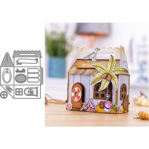 3D Cottage Metal Cutting Dies for Scrapbooking Handmade Tools Mold Cut Stencil New DIY Card Make Mould Model Craft Decoration