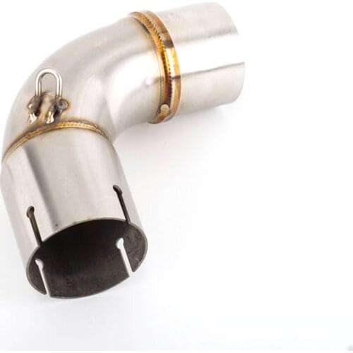 51mm Motorcycle Exhaust Stainless Steel Middle Link Pipe Scooter Exhaust Refit Escape Mid Elbow Pipe For Honda CB1000R 2008-2016