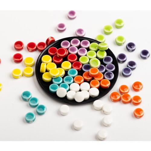 7# 20pcs HQ Small Candy Color Porcelain Beads Cute Earrings Hair Accessories Bracelet DIY Accessories 0A2#708