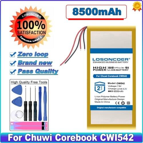 2021 New Arrivals Top Brand 100% New 8500mAh Battery for Chuwi Corebook CWI542 Tablet PC Batteries +free tools