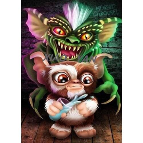 Diamond Painting DIY Cartoon Stripe and GIZMO GREMLINS Diamond Mosaic Full Diamond Embroidery Diamond Accessories Room Decor