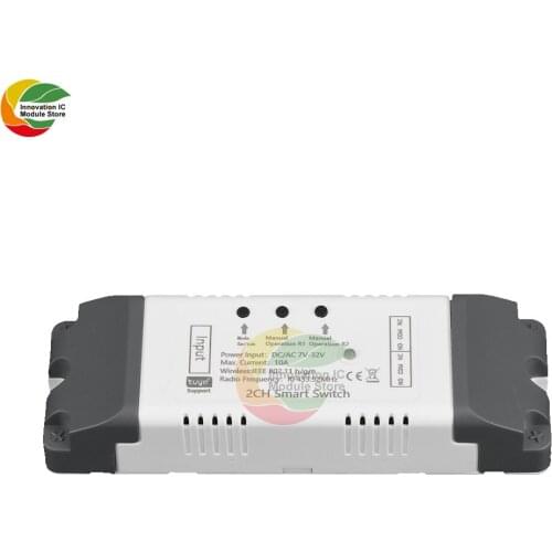 WiFi Wireless Smart Switch Relay USB 5V/DC7-32V 2 Channel Relay Module 433MHZ Radio Frequency Remote Control Switch Module