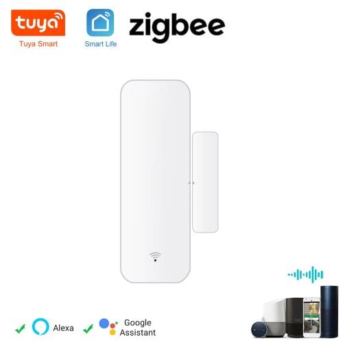 Tuya Zigbee Door Sensor for Smart Home Automation Remote Control Work with Alexa Google Home Zigbee Gateway Requeired
