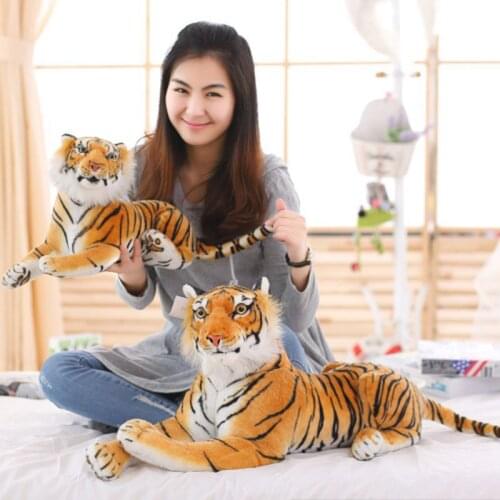 Chinese Zodiac plush toy simulation tiger realistic tiger toy doll boy gift originality Plush toys soft ornament Creative gifts