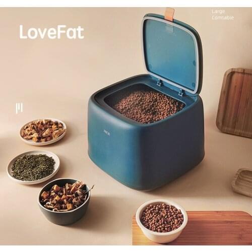 Pets Dog Cat Food Storage Container Dry Food Dispenser Puppy Dog Feeder Portable Food Container Feeder Pet supplies