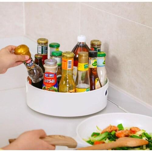 Kitchen Storage Containers Food Box Case Seasoning Bottle Holder Sundries Storage Basket Rack Bathroom Makeup Organizer