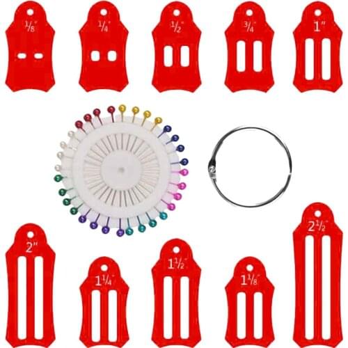 Jelly Roll Sasher Collection Tool Set 10 Pcs Multi-Sizes Sasher for Folding Fabric Biasing Strips Quilting Fast delivery Dropshi