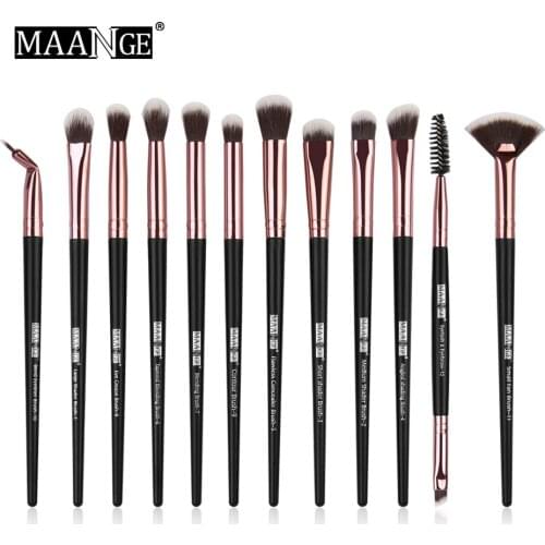 MAANGE Professional Makeup Brushes Set 5/12pcs Eye Shadow Blending Eyeliner Eyelash Eyebrow Brushes For Makeup
