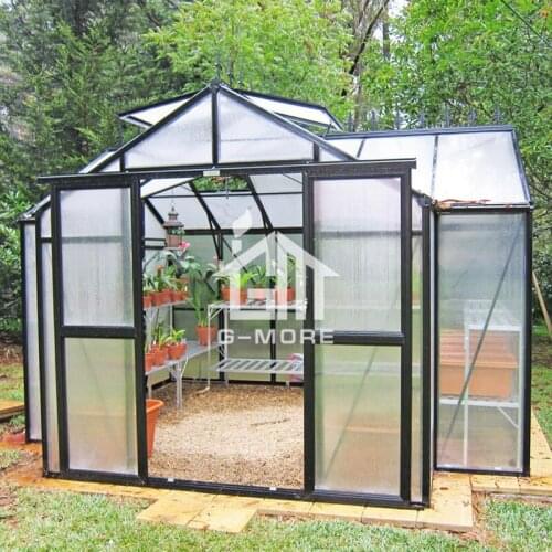 Element Orangery Greenhouse Kit (10.5'x12.4', 11.2m2, 8mm PC, T Style)