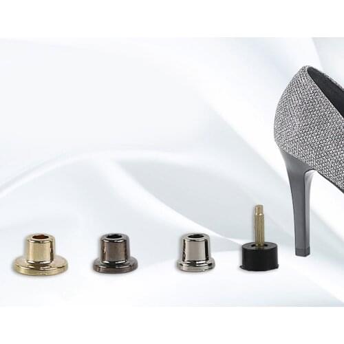 High Hee Tips Caps Metal Stiletto Pins Plates Dowel Lift Reduce Noise