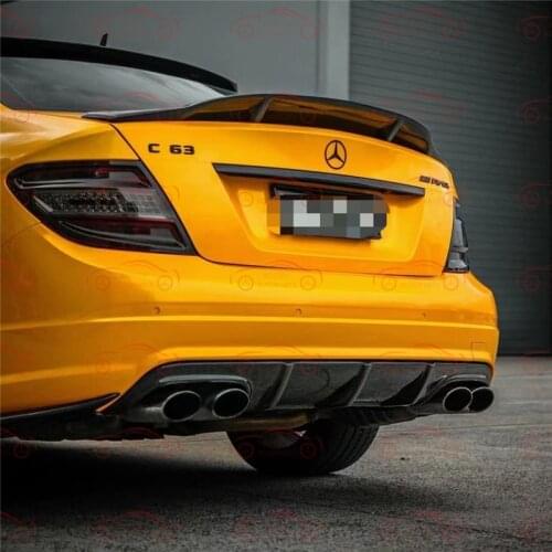 Suitable for 08-10 Benz W204 C63 Carbon Fiber Rear Lever Package Angle, after package angle, diffuser, body kit, auto parts