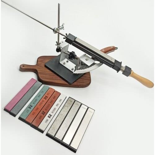 RUIXIN Professional Kitchen Knife Sharpener Whetstone Updated Multifunction Fixed Angle Sharpening System Apex Edge Honing Tools