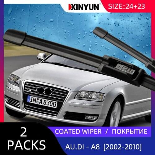 Wiper LHD Front Coated Wiper Blades For For Audi - A8 (4E2, 4E8) [2002-2010] Windshield Windscreen Front Window 26"+21"