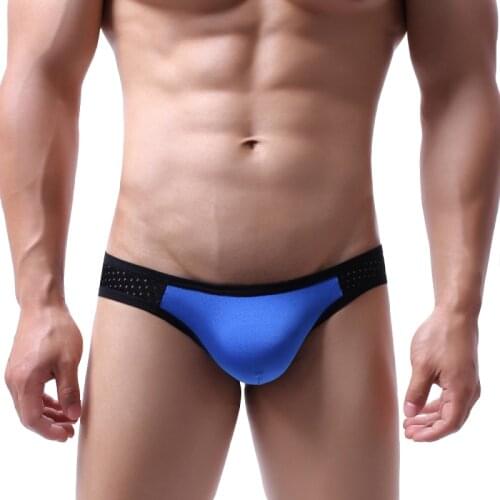 Men underwear jockstrap patchwork ropa interior hombre mens briefs breathable gay underwear men cueca masculina briefs men