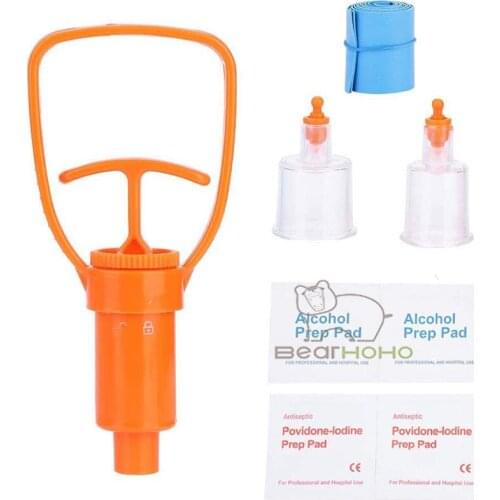 Outdoor Camping Survivor Venom Extractor Kit Snake bees Bite Sting First Aid Kit Venom Protector for Hiking Backpacking Camping