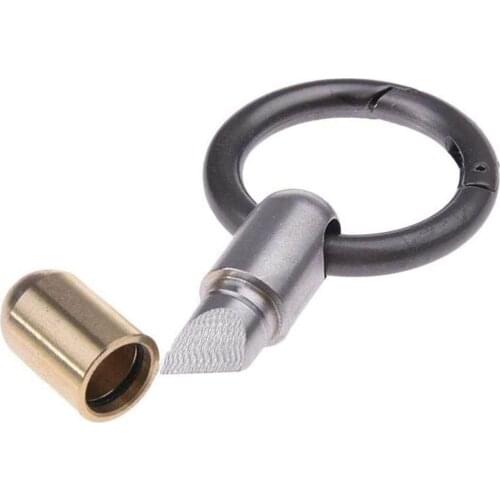 Outdoor Capsule Knife Mini Cutter Tool Portable Stainless Steel Capsule Cutter With Key Ring For Camping Hiking Accessories