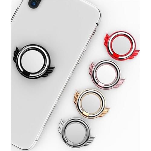 1PC Universal Finger Ring Holder Wing 360 Rotate Mobile Phone Smart Stand Holder Support for IPhone for Huawei Smart Phone