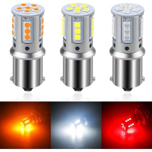 2PCS 3030-21smd Canbus 1156 LED BA15S P21W BAY15D BAU15S PY21W lamp T20 LED 7440 W21W led Bulbs For Turn Signal Light 12V 24V