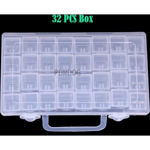32/60 Bottles Diamond Painting Tools Transparent Container Case Diamond Embroidery Beads Storage Box Practical Organizer Tools