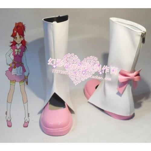 AKB0048 Shinonome kanata Pink Halloween Girls Cosplay Boots Shoes H016
