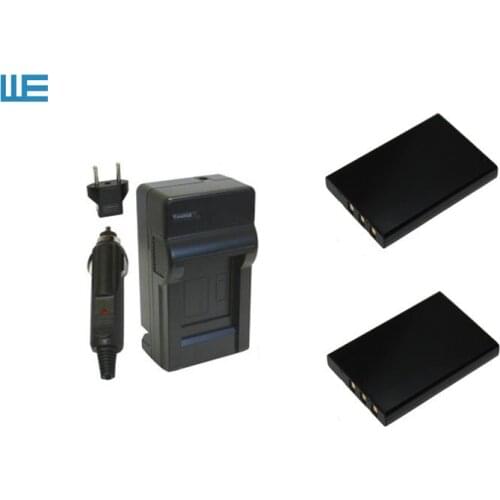 2x NP-30 NP-30DBA NP30 CNP-30 CNP 30 CNP30 KLIC-5000 FNP60 Battery+Charger for Casio QV-R3, QVR3, R3, QV-R4, QVR4, R4