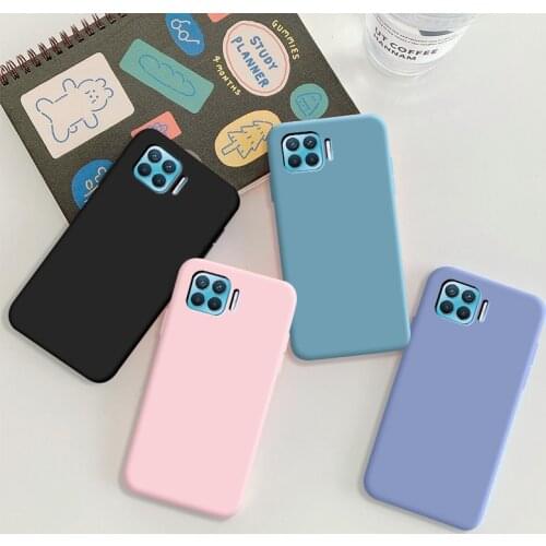 For OPPO F17 Pro Case Soft TPU Silicone Case Solid Color Protective Phone Shell For OPPO F17 Pro Back Cover Cases