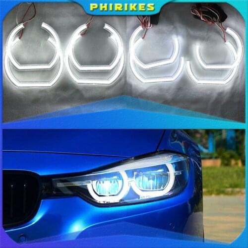 For BMW 3 Series E90 E92 E93 M3 Coupe and cabriolet 2007-2013 Car styling High Quality DTM Style White Crystal LED angel eyes