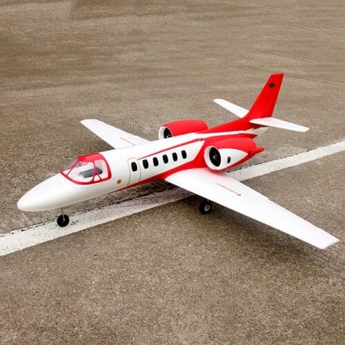 Dynam new Red Cessna 550 Turbo Jet Radio Control Airplane 5 Channel 2.4Ghz PNP RC Airplane