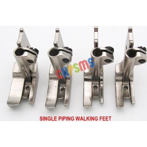 #KP-PWF4-2 4SET SMOOTH BOTTOM PIPING WALKING FEET FIT FOR SINGER 111W 211A JUKI DNU-241 CONSEW 206RB+#S32 3/16"+1/4"+5/16"+3/8"