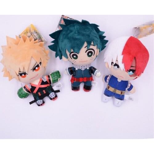 Anime My Hero Academia Midoriya Izuku Deku Bakugou Katsuki Todoroki Shoto Cosplay Doll Toy Cute Plush Dolls Child Gift Pendant